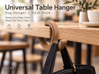 Universal Bag Hanger for Table or Desk | Purse, Backpack & Tote Hook ~ Regular or Longer