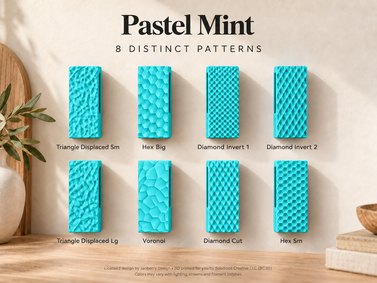 Pressure Lock Towel Hanger, 8 Patterns - Adhesive or Screw Mount | 2 or 4 Pack