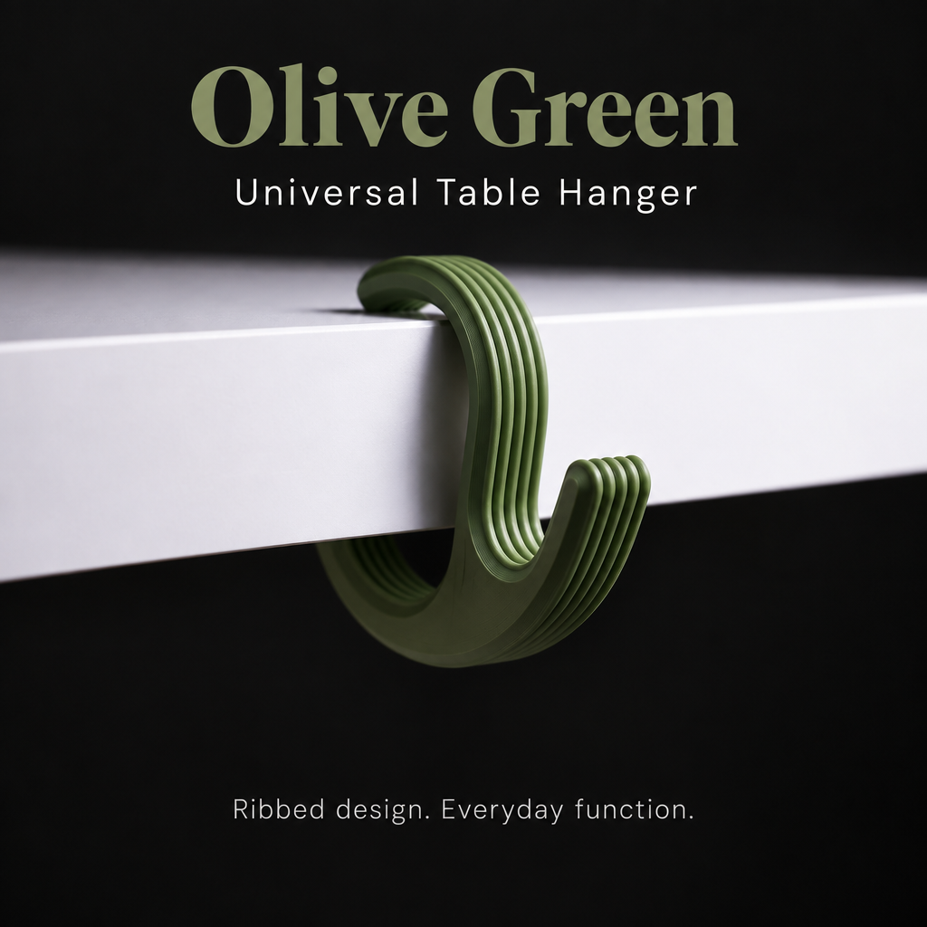 Universal Bag Hanger for Table or Desk | Purse, Backpack & Tote Hook ~ Regular or Longer