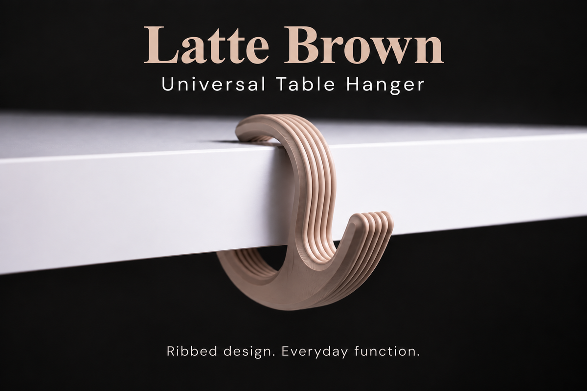 Universal Bag Hanger for Table or Desk | Purse, Backpack & Tote Hook ~ Regular or Longer