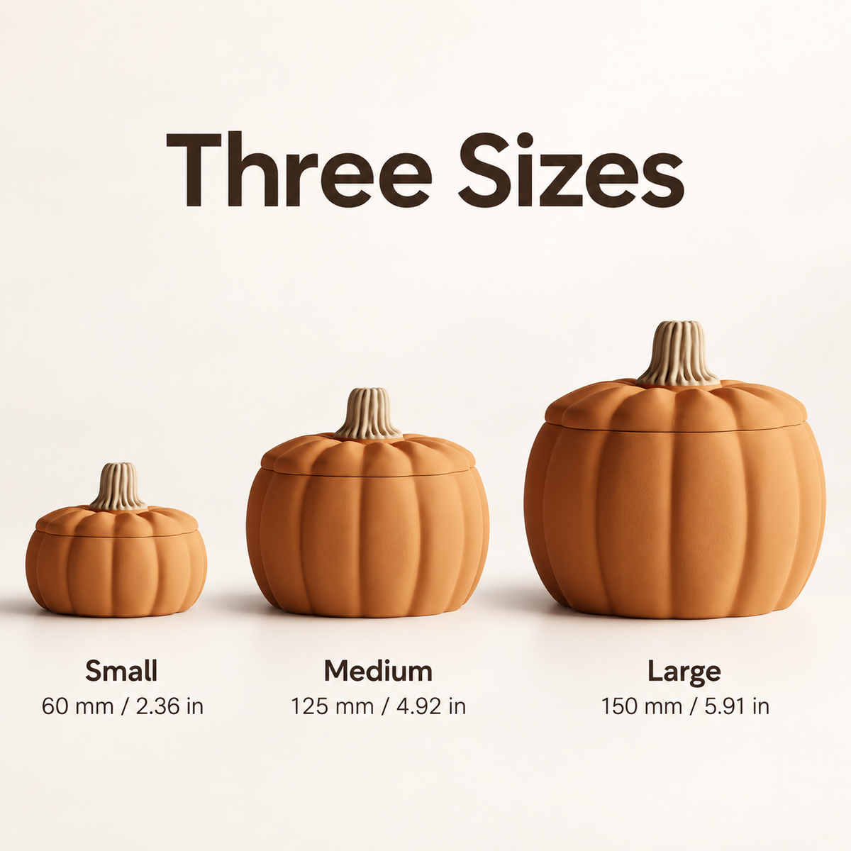 Kurbia Ribbed Pumpkin Candy Bowl with Lid, Made-to-Order Halloween Décor