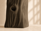 Vase Trunklin – Dark Brown 3D Printed Sculptural Tree Trunk Vase, 7 Sizes