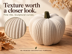 3D Printed Decorative Pumpkin | Custom Fall Pumpkin Decor - Modern Autumn Home Decor