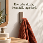 Modern Wall Hook V2, Ribbed Coat & Towel Hanger, Single or Multipack
