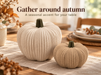 3D Printed Decorative Pumpkin | Custom Fall Pumpkin Decor - Modern Autumn Home Decor