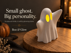 Boo & Glow Ghost Tea Light Holder – Halloween Decor, Optional LED Tea Lights