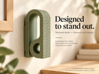 Pressure Lock Towel Hanger, 8 Patterns - Adhesive or Screw Mount | 2 or 4 Pack