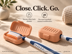 Toothbrush Travel Case 4-Pack, Compact Ventilated Brush Head Covers, 8 Matte Colors