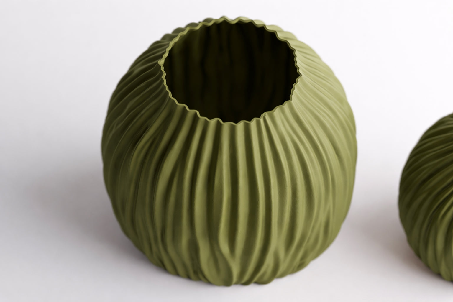 Ondula Ripple Vase | Sculptural 3D Printed Planter | Modern Textured Home Decor