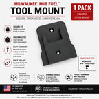 Milwaukee M18 Fuel Tool & Battery Mounts – Wall Under Shelf Storage System