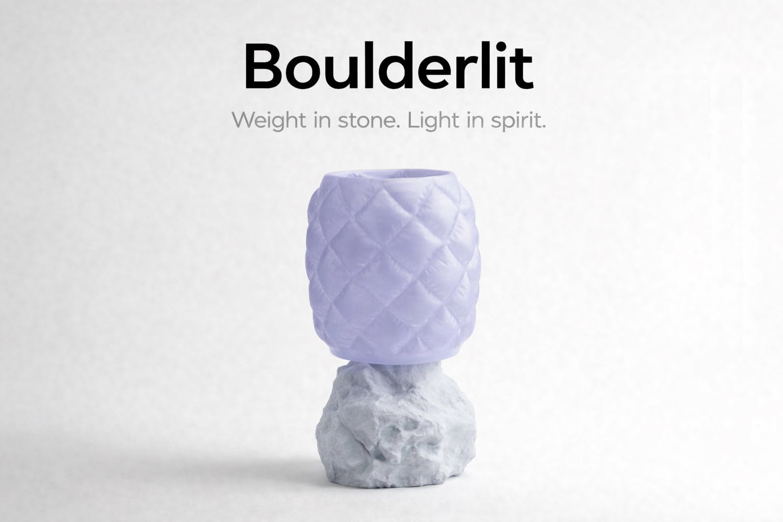 Boulderlit – Weight in stone. Light in spirit.