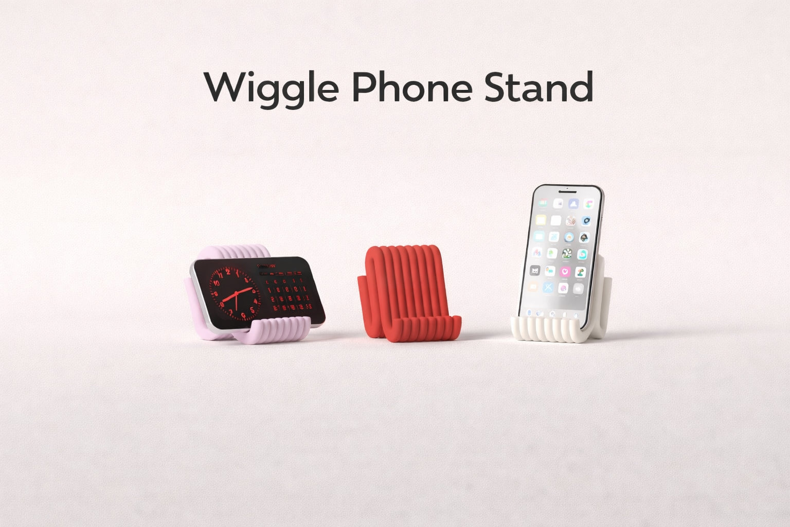 Wiggle mobile phone stand