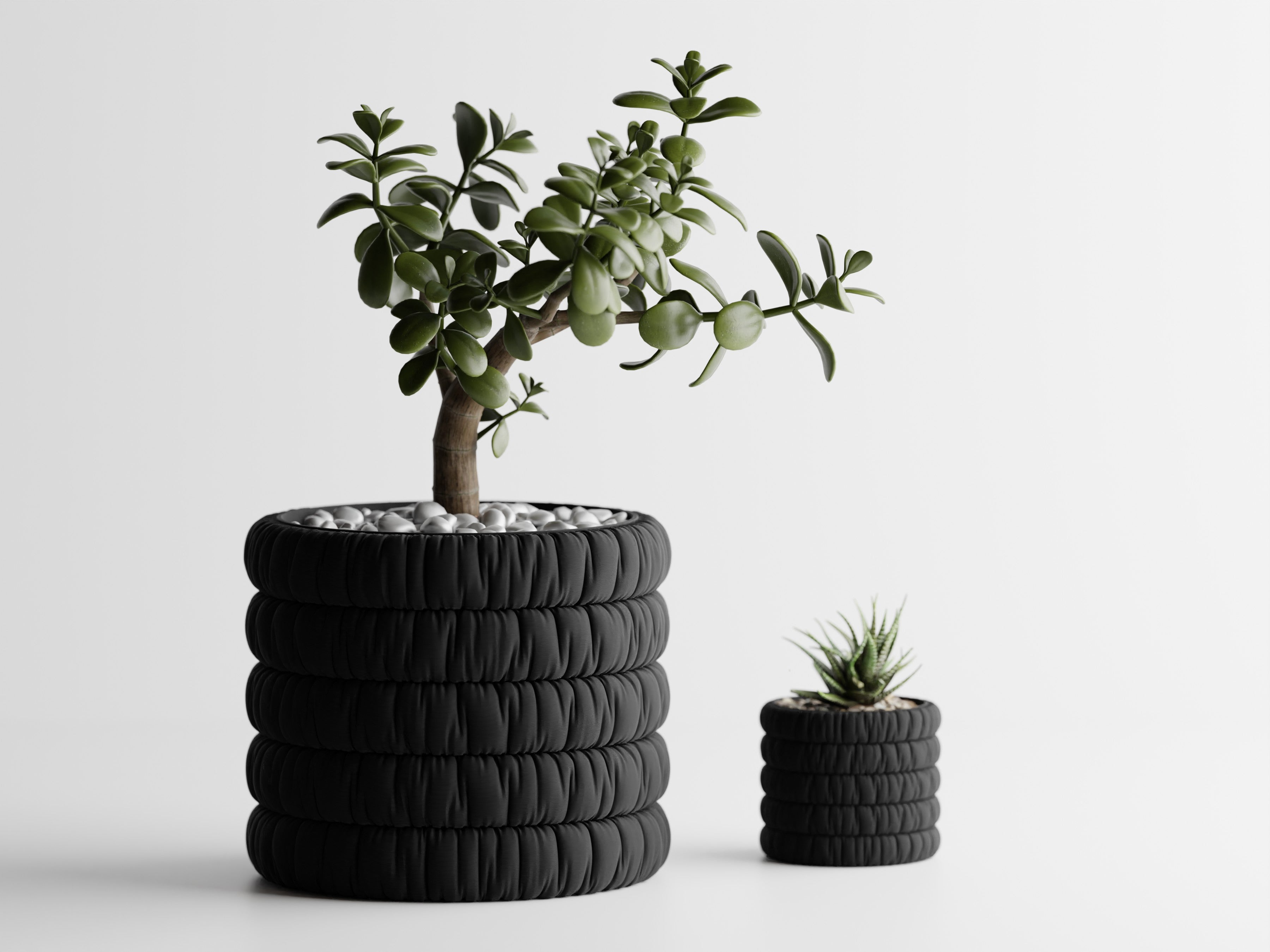 Inflated Cloth Planter