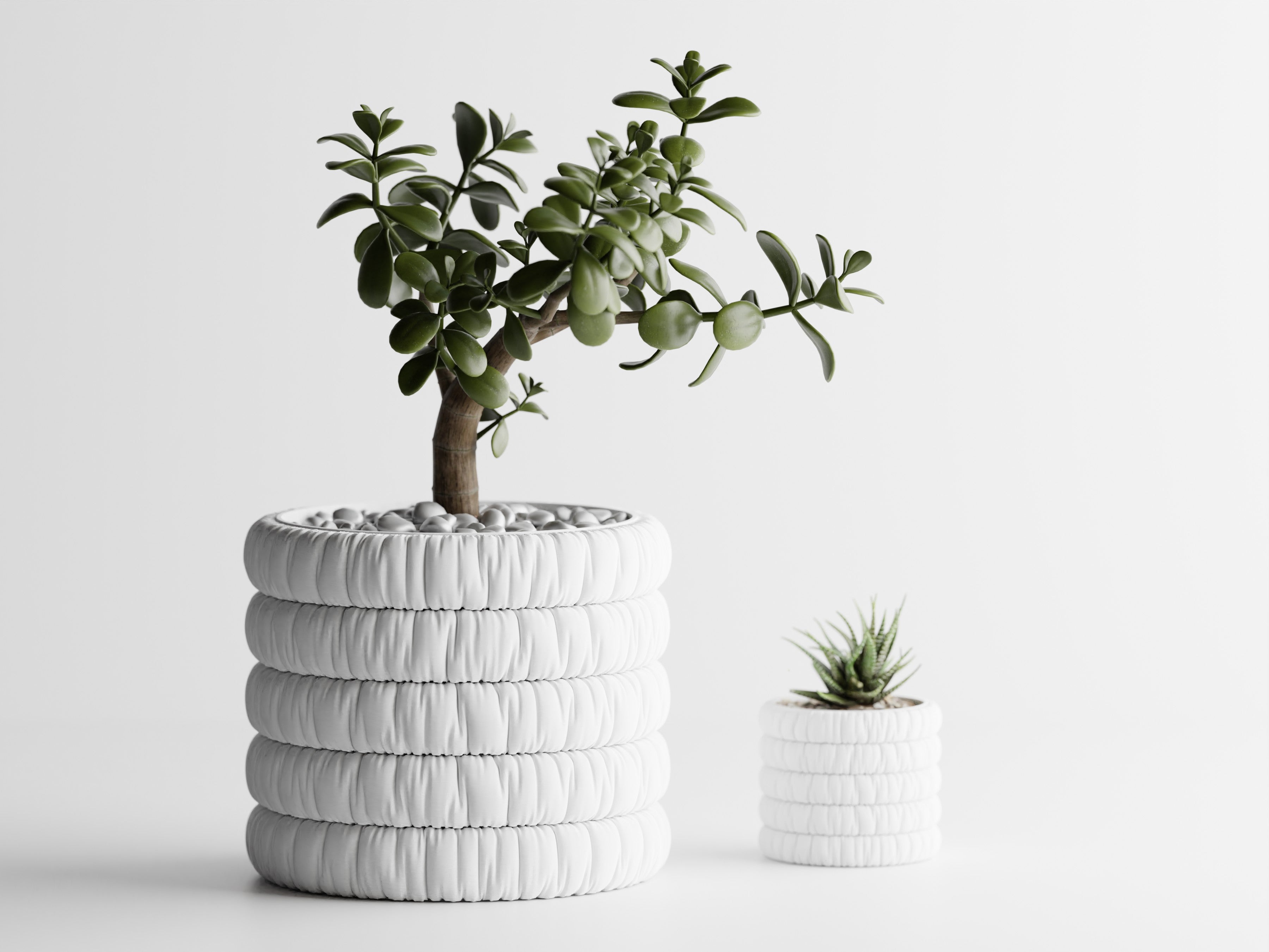 Inflated Cloth Planter