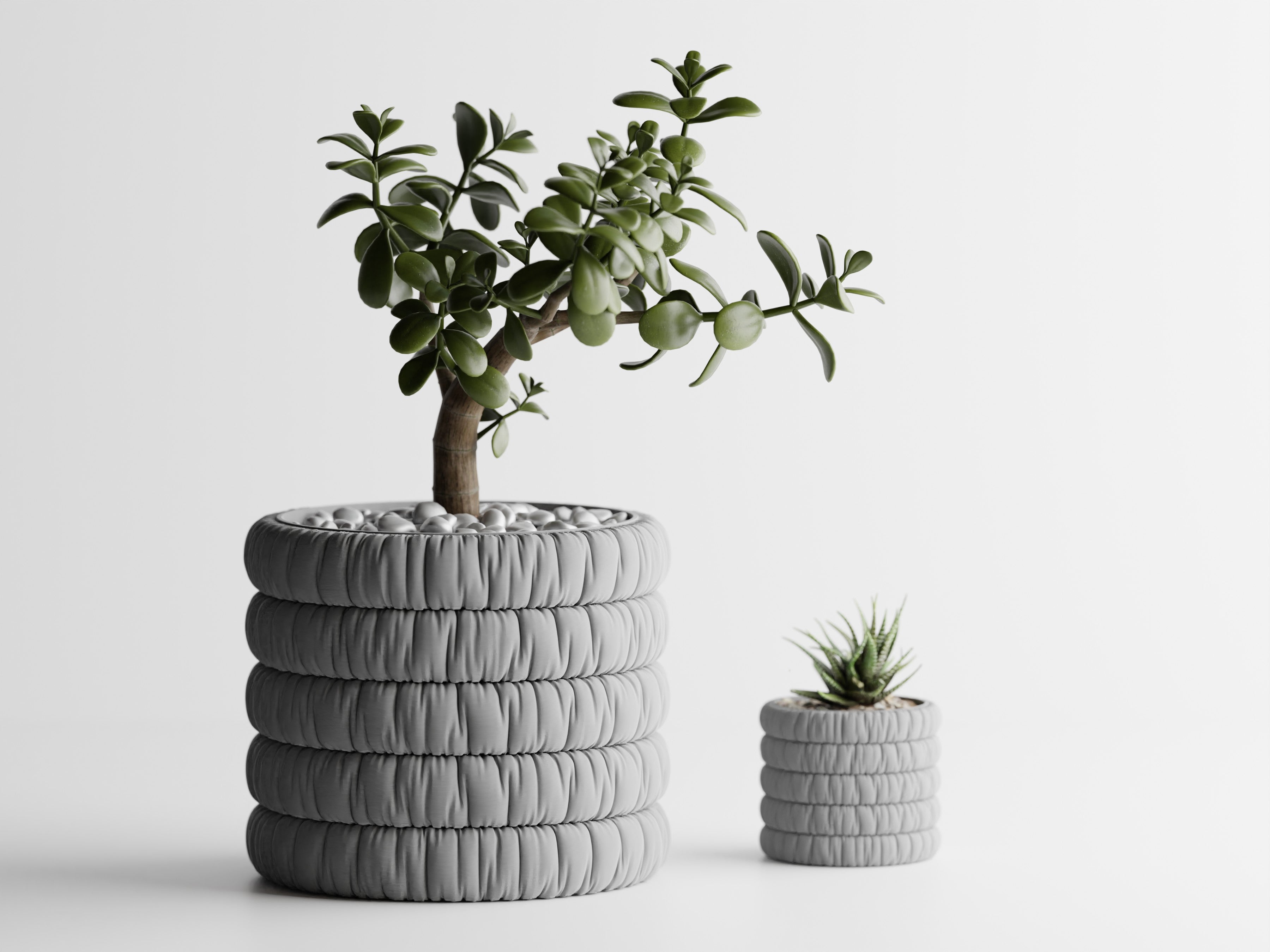 Inflated Cloth Planter