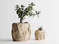 Crumpled Paper Planter Round