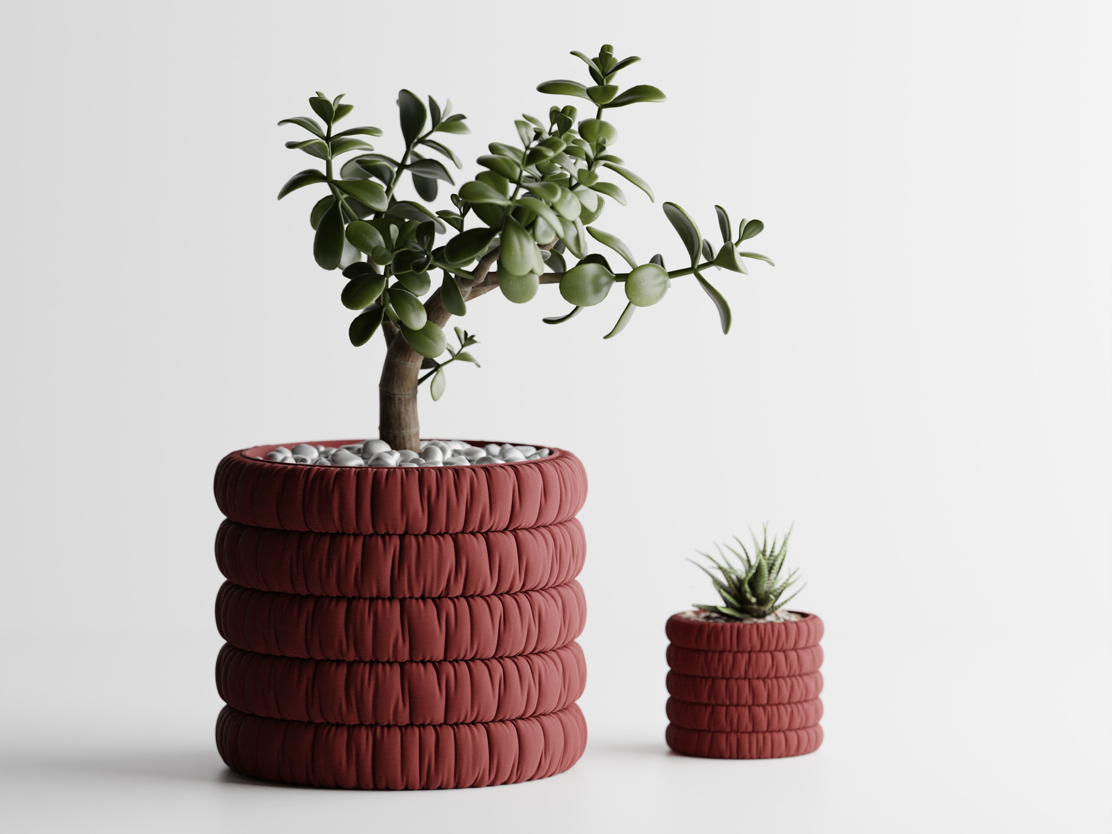 Inflated Cloth Planter