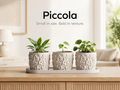 Piccola Pot Set – 3D Printed Mini Planter Trio