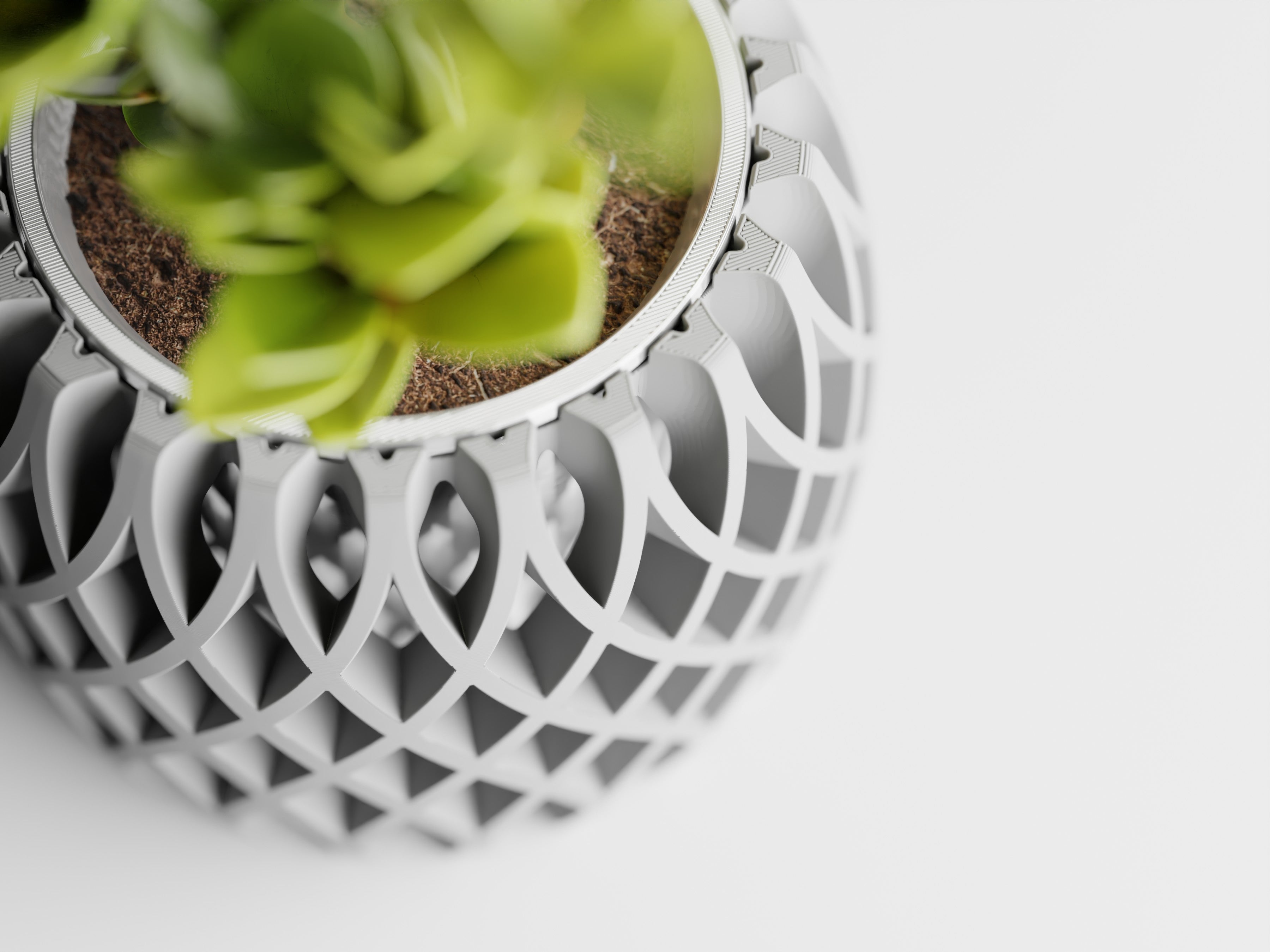 Interweave Planter – Two Part 3D Printed Modern Planter