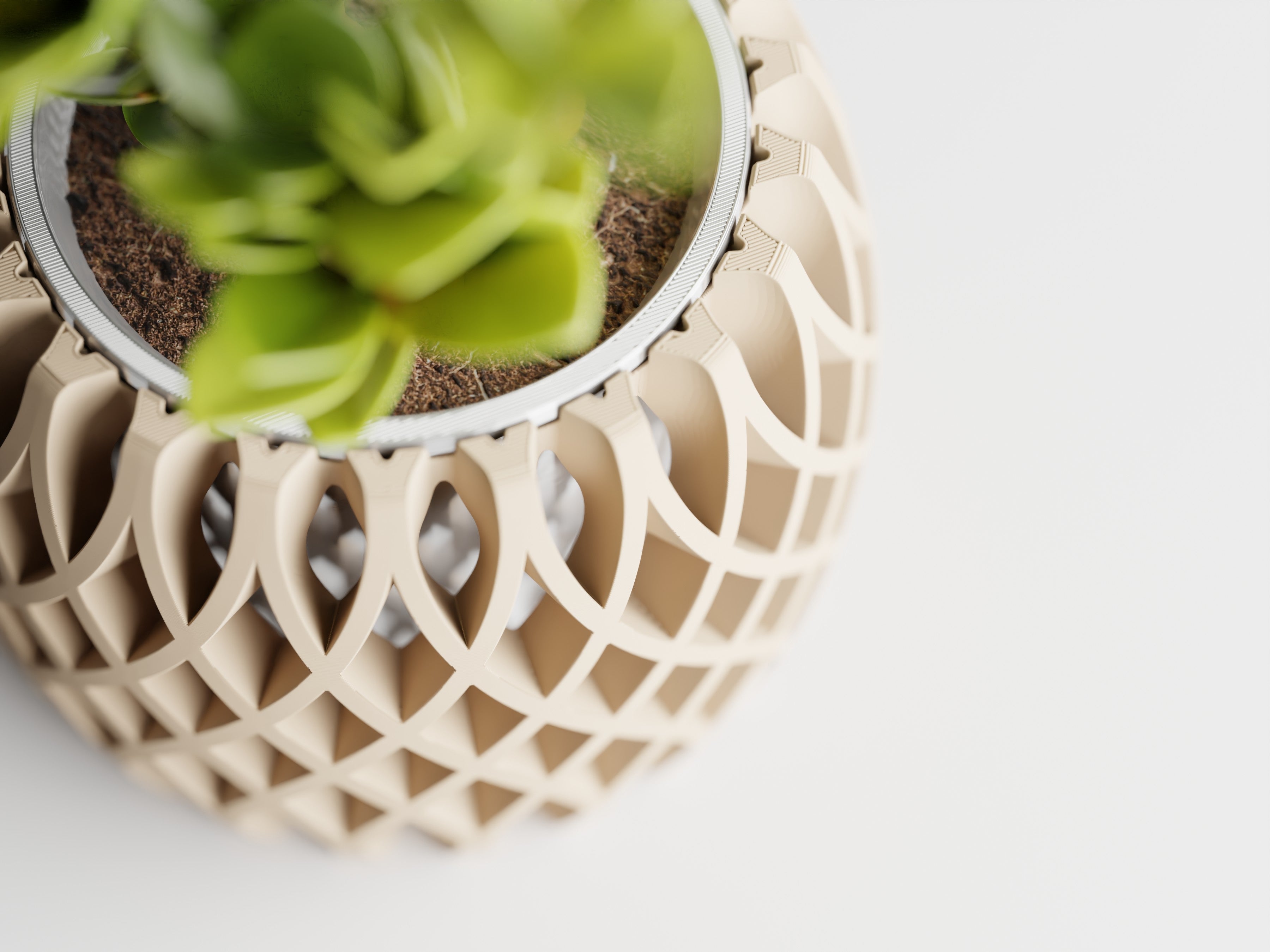 Interweave Planter – Two Part 3D Printed Modern Planter
