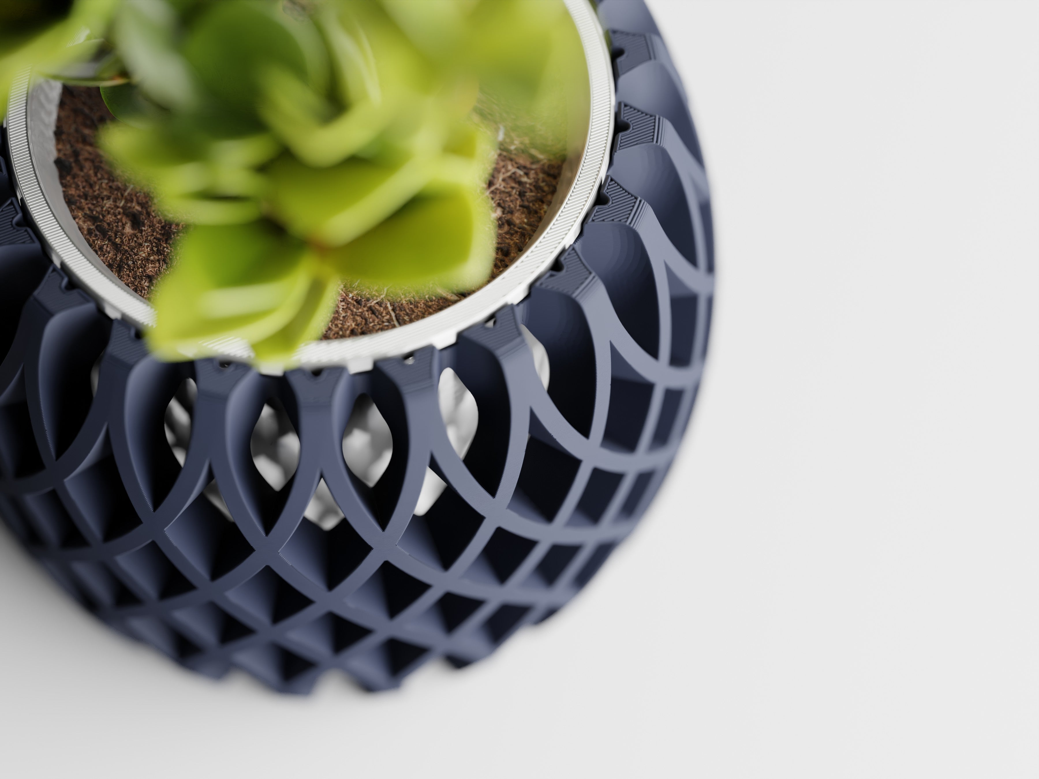 Interweave Planter – Two Part 3D Printed Modern Planter