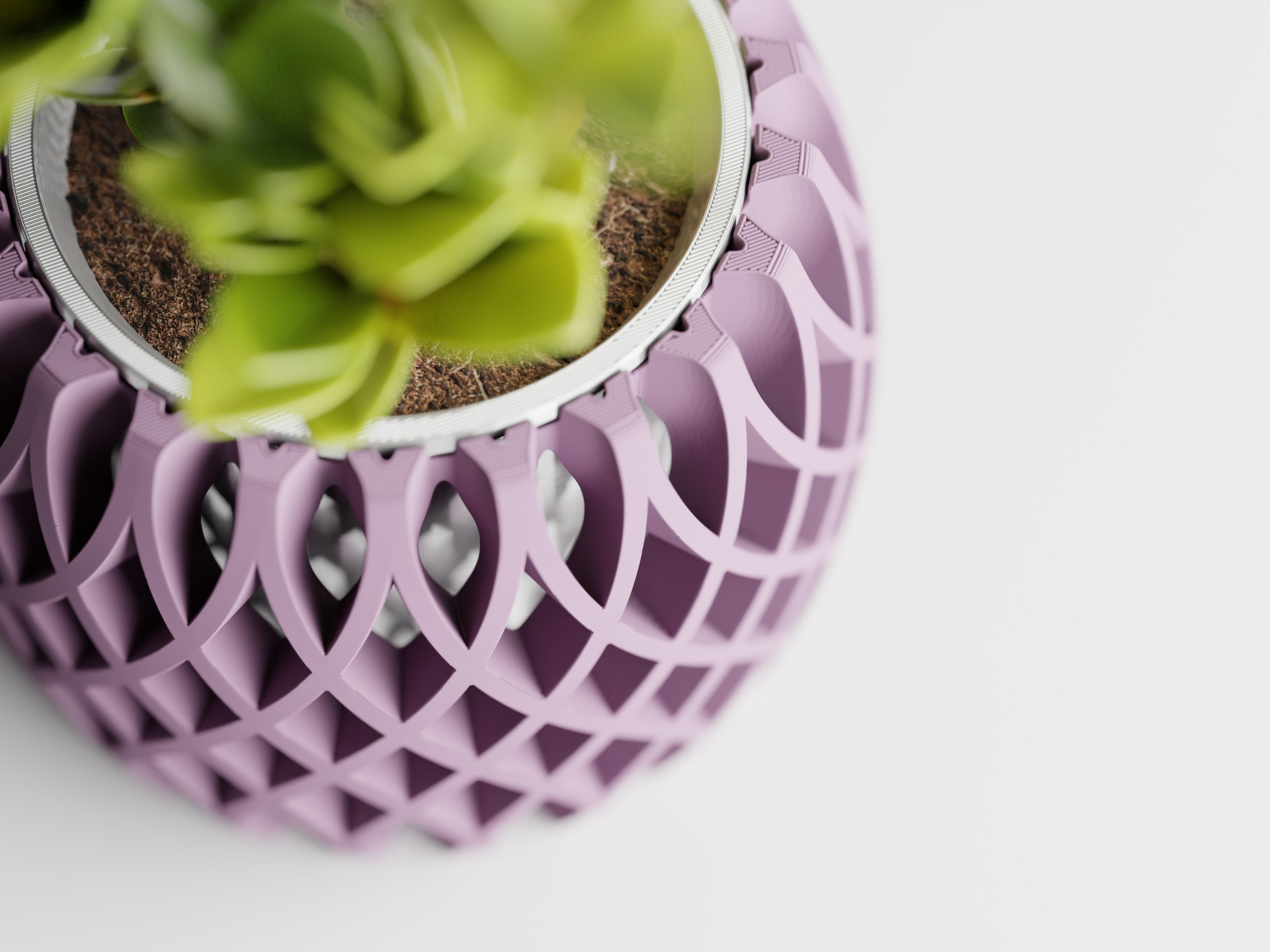 Interweave Planter – Two Part 3D Printed Modern Planter