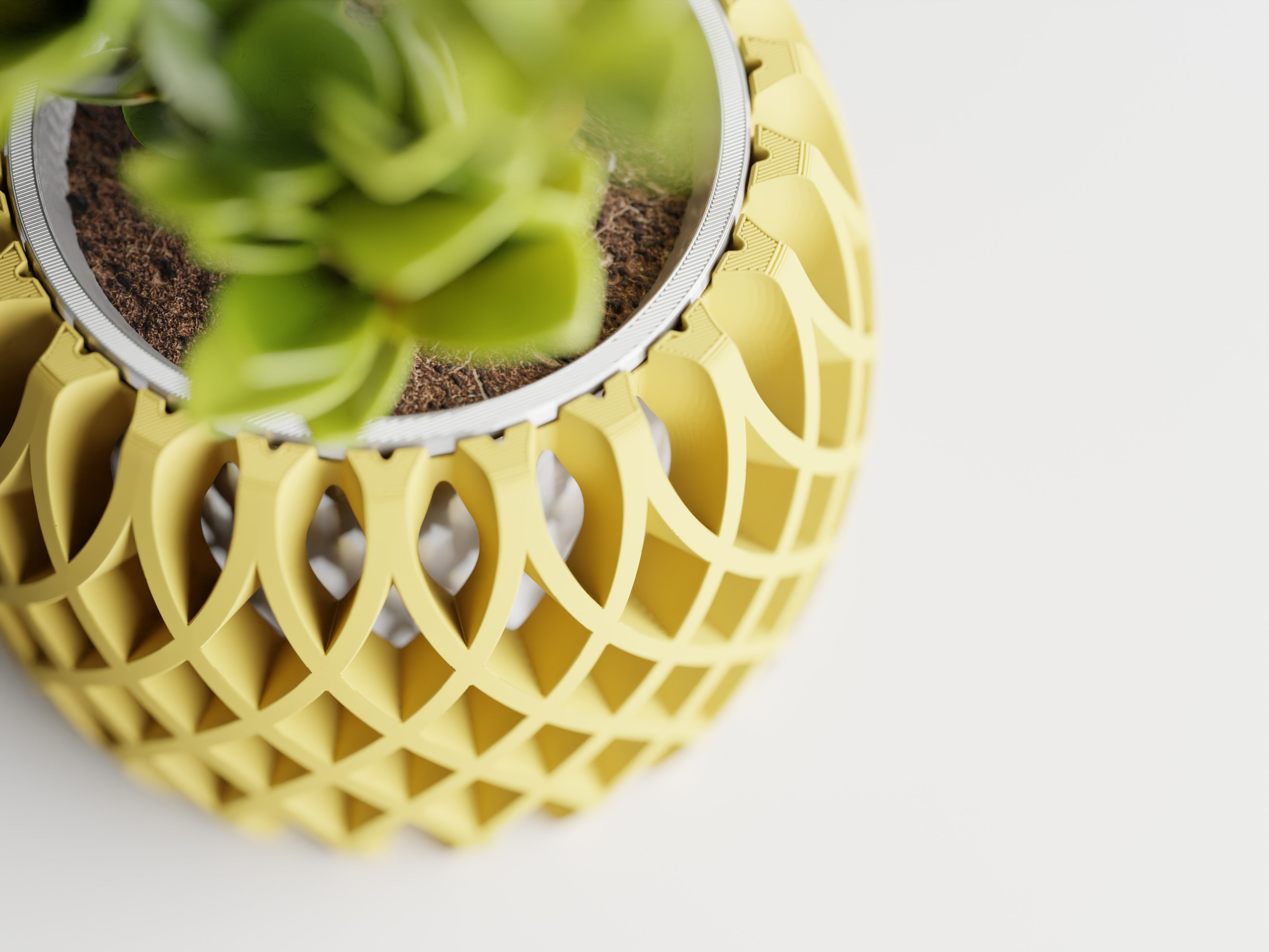 Interweave Planter – Two Part 3D Printed Modern Planter