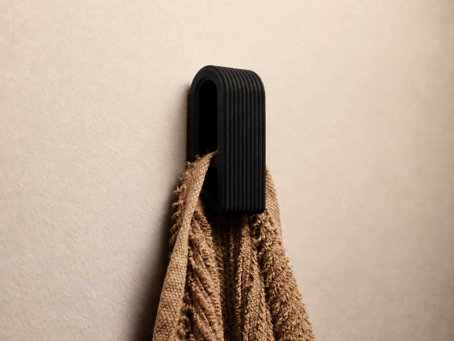 Pressure-Locked Towel Hanger | Auto-Locking Wall Towel Holder