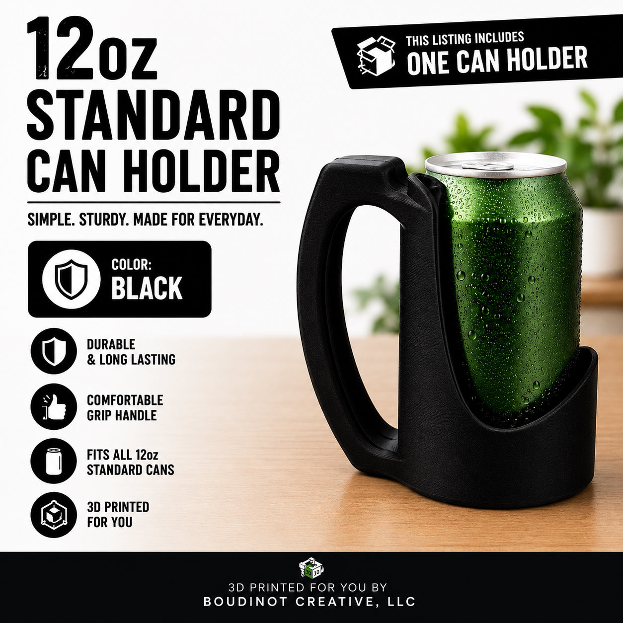 12oz Beverage Can Holder – 3D Printed