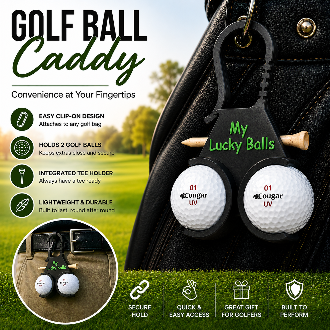 My Lucky Balls - Golf Ball Caddy