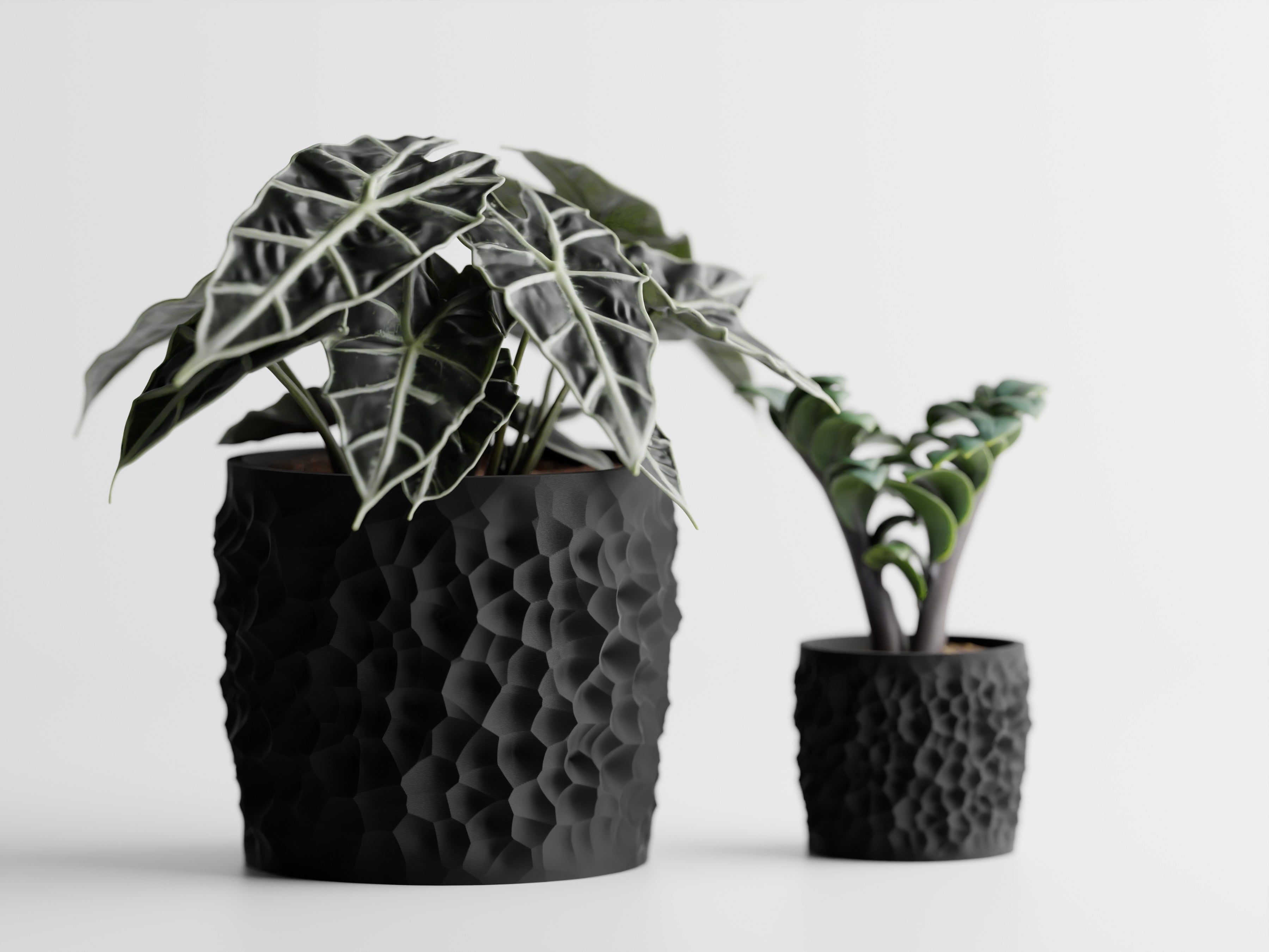 Cratera Geometric Planter – Modern 3D Printed Indoor Plant Pot