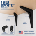 Shelf Mounting Bracket Kit | Heavy-Duty Shelf Support & Leveling Brackets