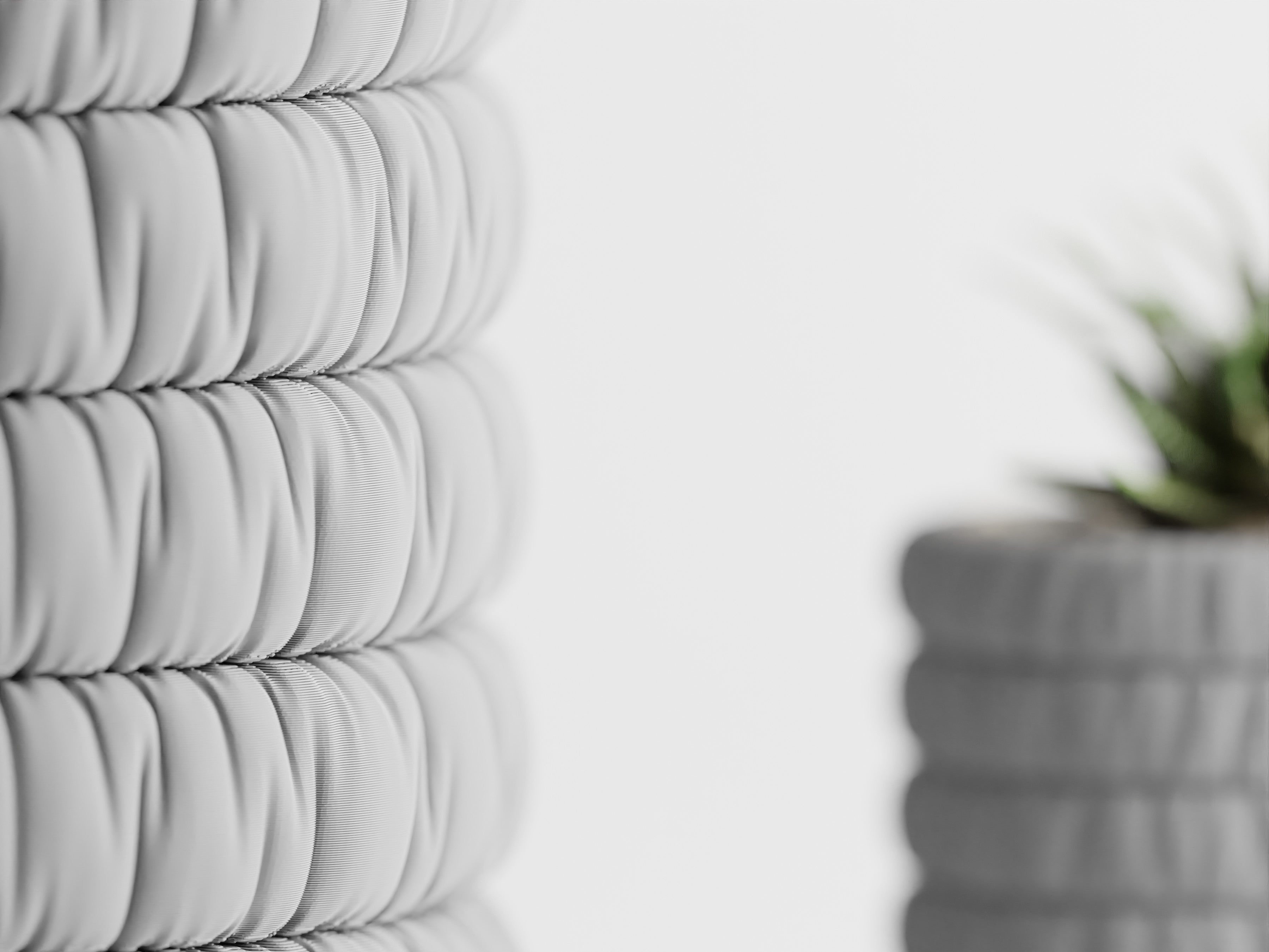 Inflated Cloth Planter