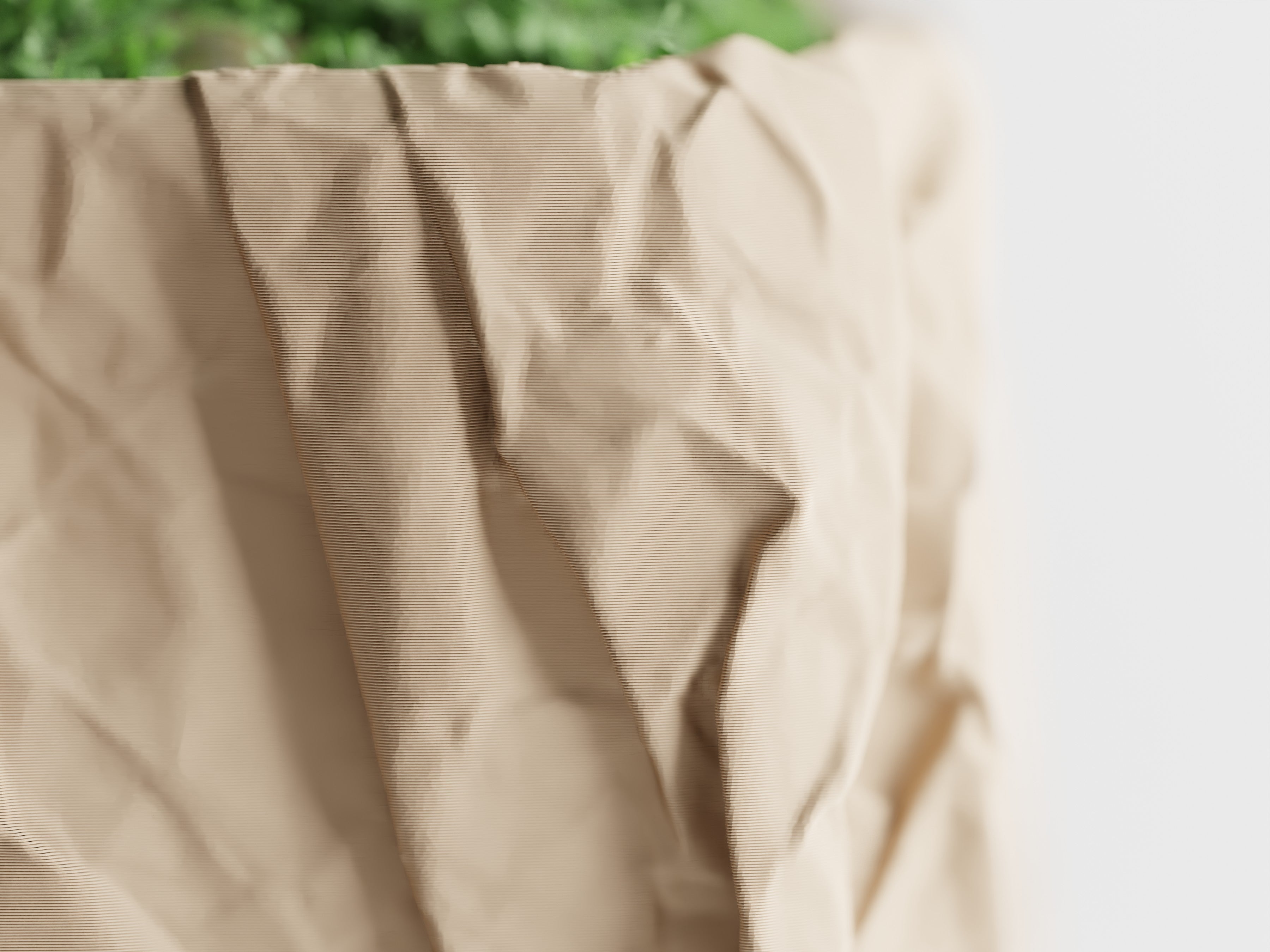 Crumpled Paper Planter Square