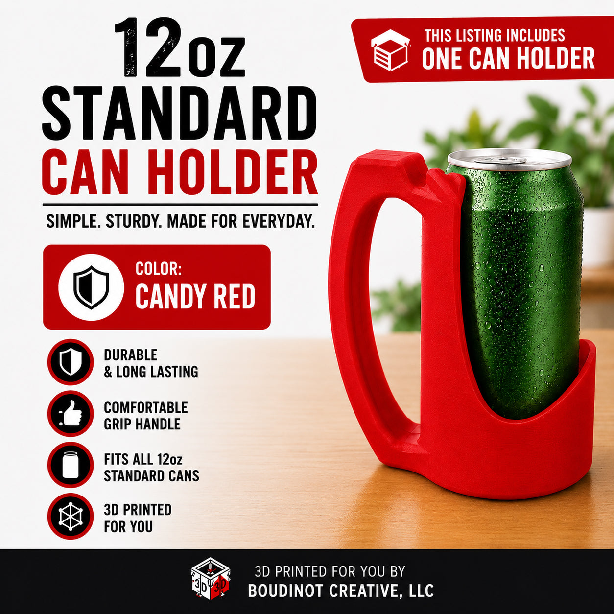 12oz Beverage Can Holder – 3D Printed