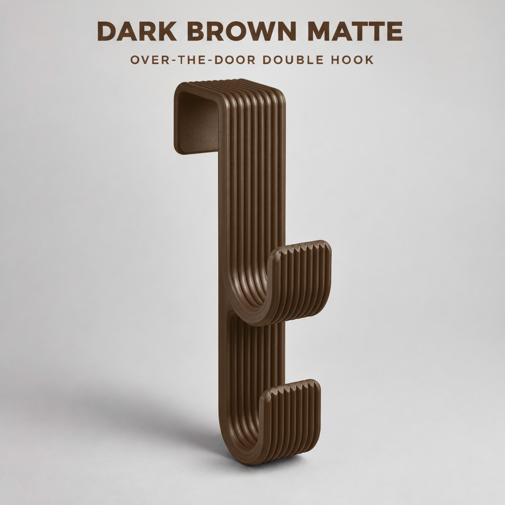 Modern Double Door Hook, Made to Order Over-Door Organizer