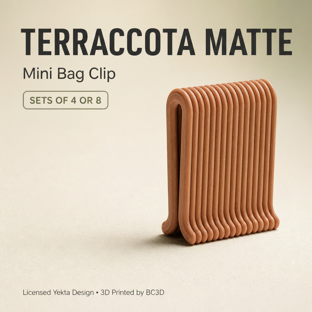 Mini Bag Clips – Reusable Snack & Food Bag Sealing Clips – 4 or 8 Piece Set