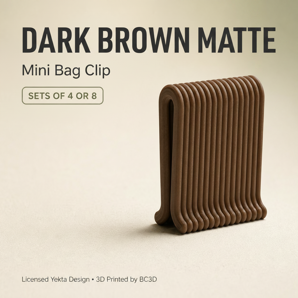 Mini Bag Clips – Reusable Snack & Food Bag Sealing Clips – 4 or 8 Piece Set