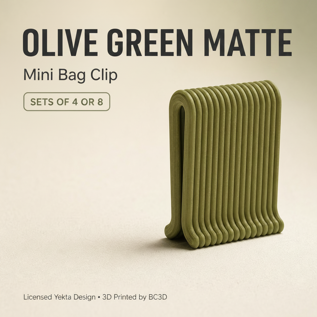 Mini Bag Clips – Reusable Snack & Food Bag Sealing Clips – 4 or 8 Piece Set