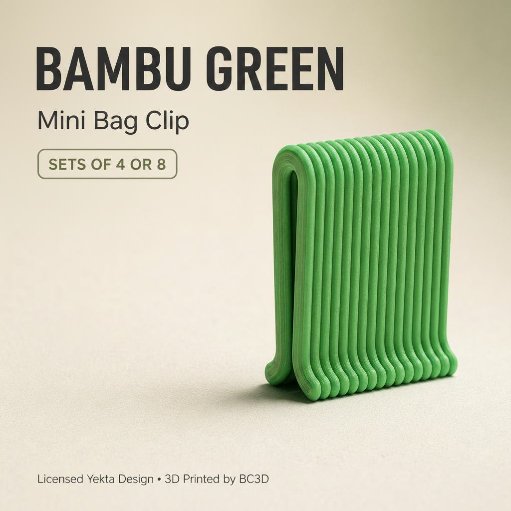 Mini Bag Clips – Reusable Snack & Food Bag Sealing Clips – 4 or 8 Piece Set