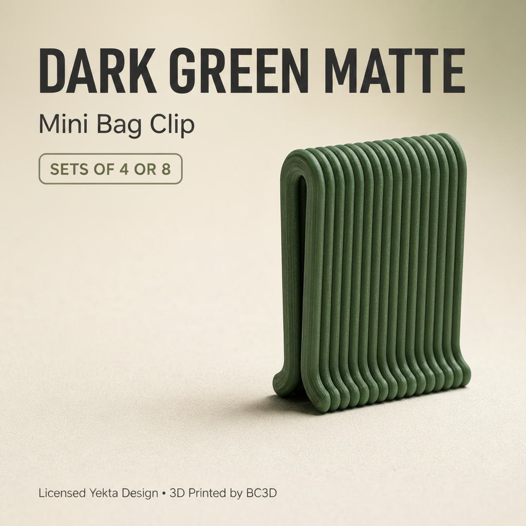 Mini Bag Clips – Reusable Snack & Food Bag Sealing Clips – 4 or 8 Piece Set