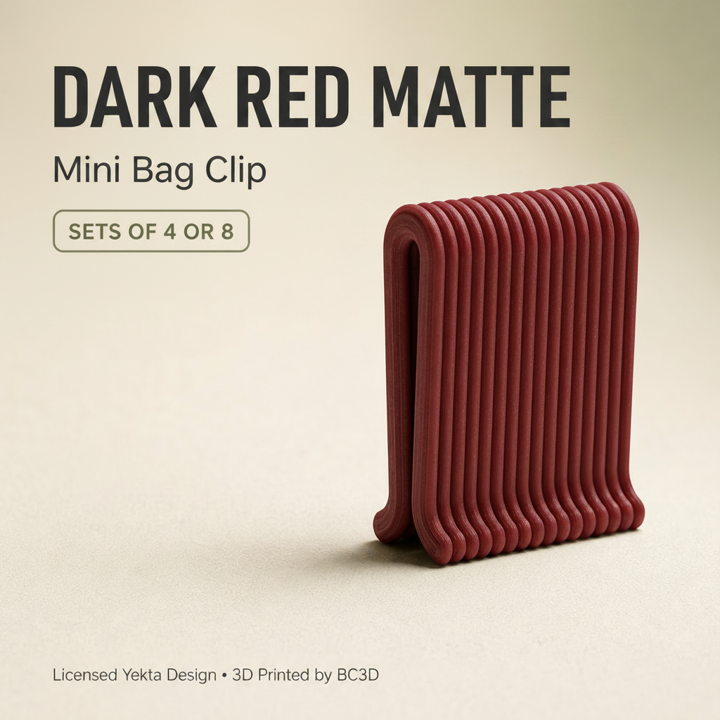 Mini Bag Clips – Reusable Snack & Food Bag Sealing Clips – 4 or 8 Piece Set
