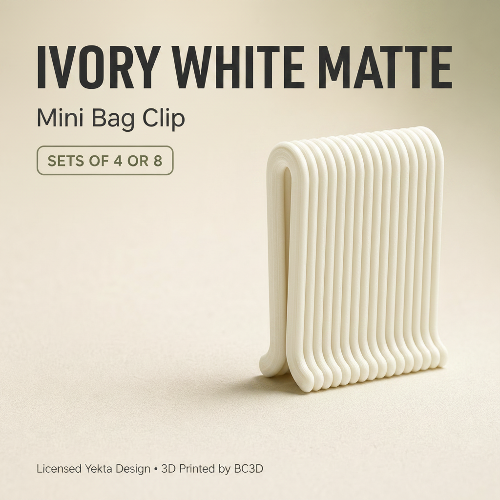 Mini Bag Clips – Reusable Snack & Food Bag Sealing Clips – 4 or 8 Piece Set