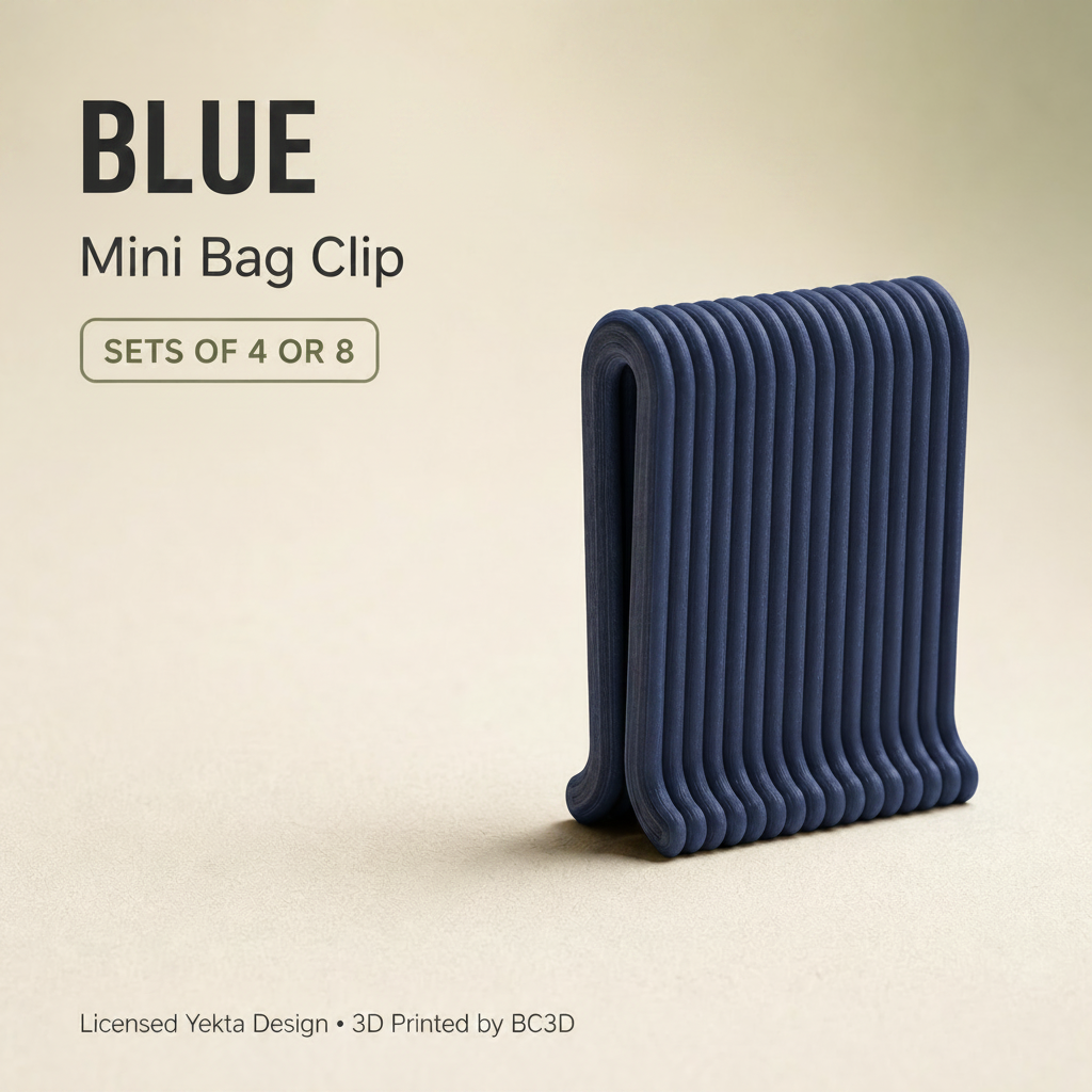 Mini Bag Clips – Reusable Snack & Food Bag Sealing Clips – 4 or 8 Piece Set