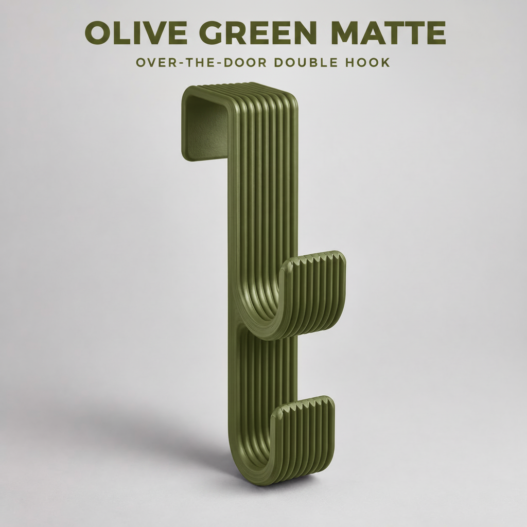 Modern Double Door Hook, Made to Order Over-Door Organizer