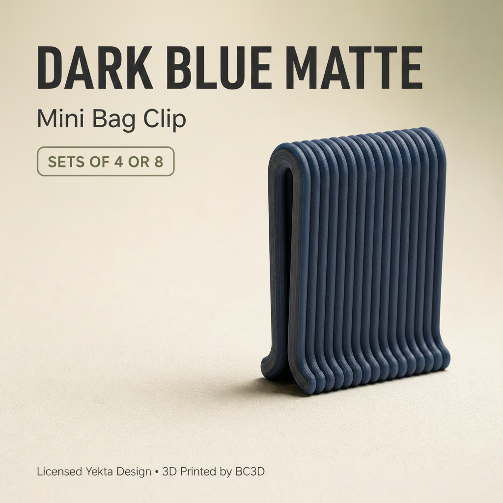 Mini Bag Clips – Reusable Snack & Food Bag Sealing Clips – 4 or 8 Piece Set
