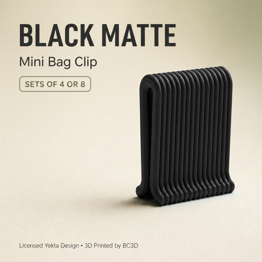 Mini Bag Clips – Reusable Snack & Food Bag Sealing Clips – 4 or 8 Piece Set