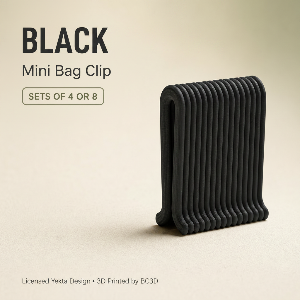 Mini Bag Clips – Reusable Snack & Food Bag Sealing Clips – 4 or 8 Piece Set