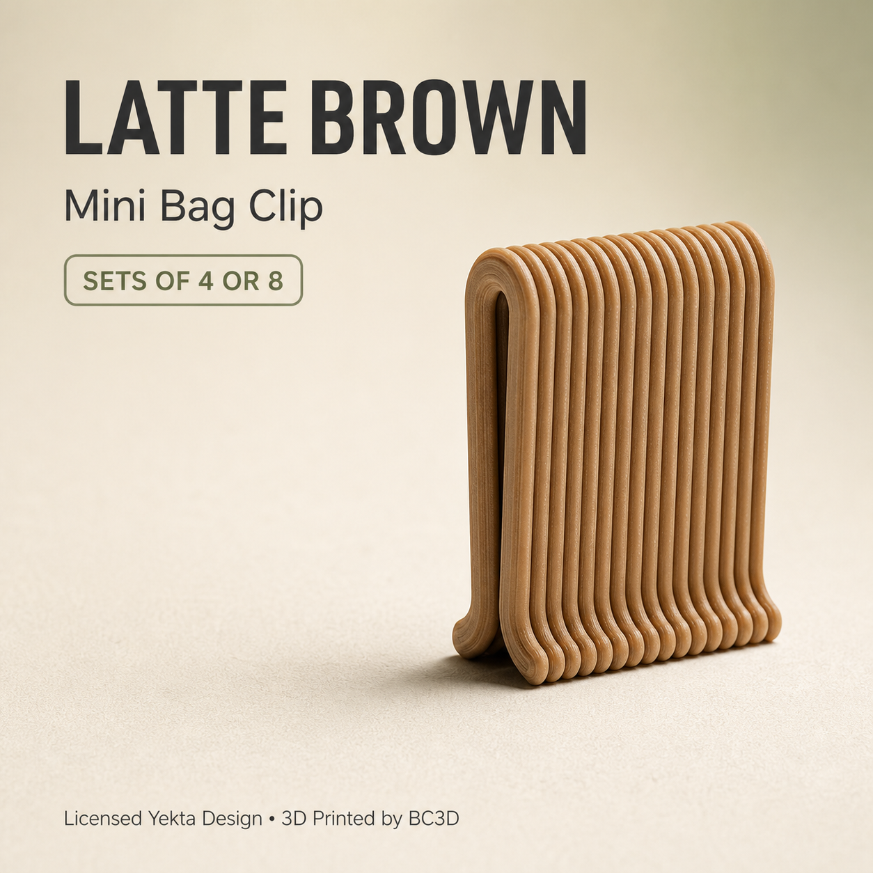 Mini Bag Clips – Reusable Snack & Food Bag Sealing Clips – 4 or 8 Piece Set