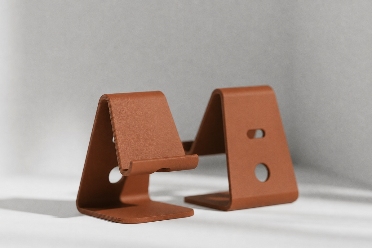 Minimalist Phone Stand – Slim & Wide Options, Charging Cable Slot